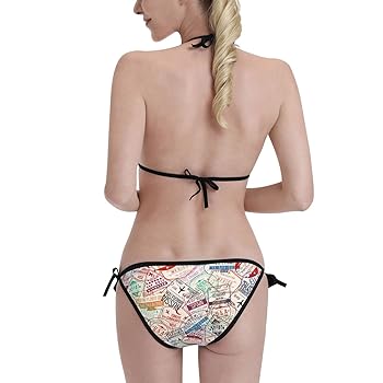 Amazon.com: Mosytuky Women's Passport Stamp Print Spaghetti